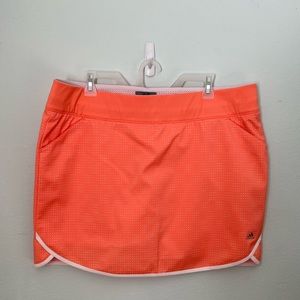 NWT Adidas coral orange tennis skort size XL